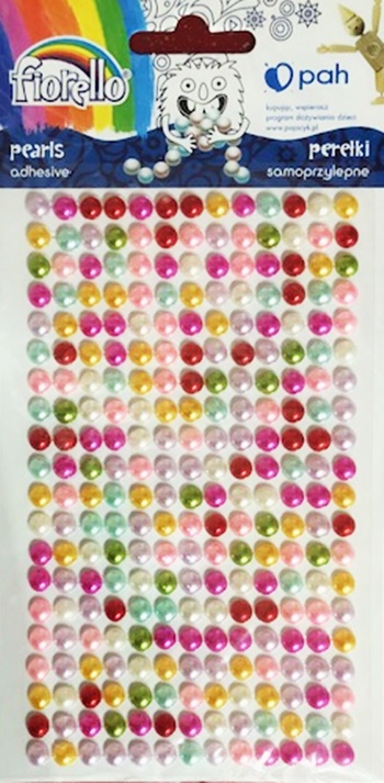 Strasuri adezive Perle - Multicolor Sidefat, 5 mm