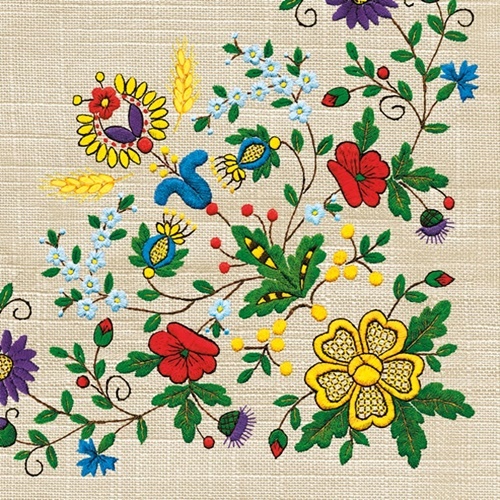 Folk Embroidery Border