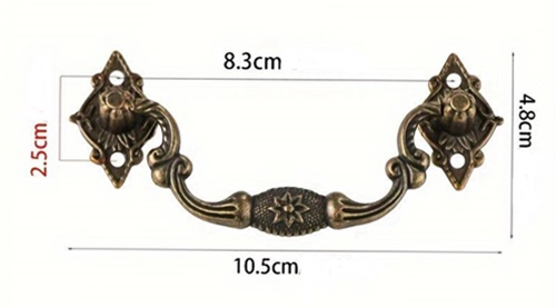 Maner metalic 10,5cm - bronz antic