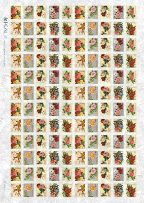 Stamps Roses A3