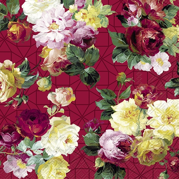 Vintage Rose - red