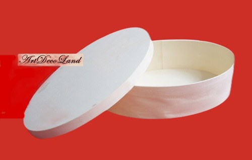 Cutie din furnir - ovala 16cm