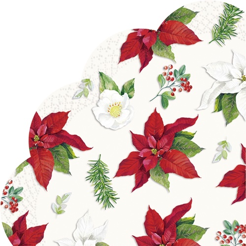 Round Christmas Florals Allover