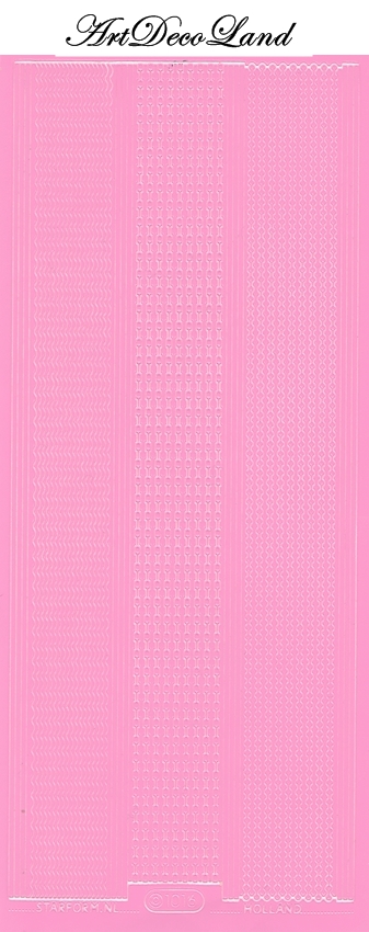 Sticker fasii lant - roz
