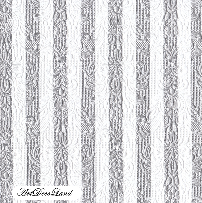 Embossed Stripes - Silver