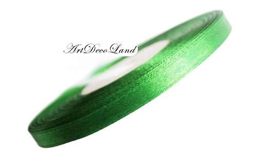 Panglica satin verde deschis - 0,7cm