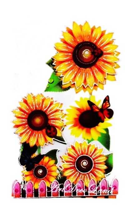 Deco sticker 3D - Floarea Soarelui