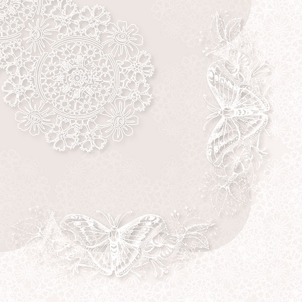 Butterfly Lace White