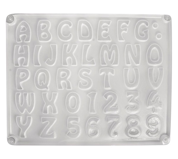 Matrita de turnare din plastic - Letters & Numbers