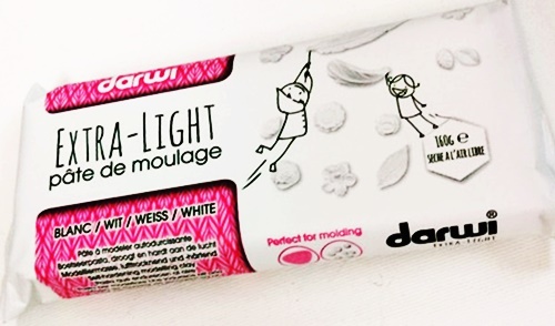 Pasta de modelat Darwi - Extra Light White 160g