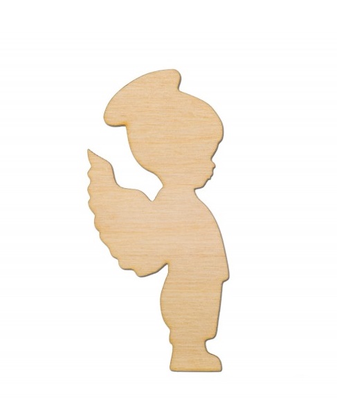 Figurina din lemn - Angel Boy
