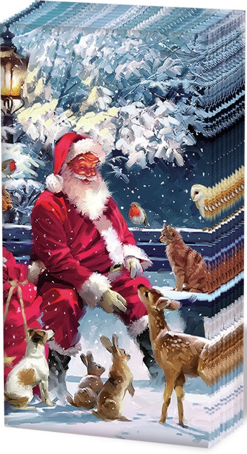 Santa on Bench - PACHET