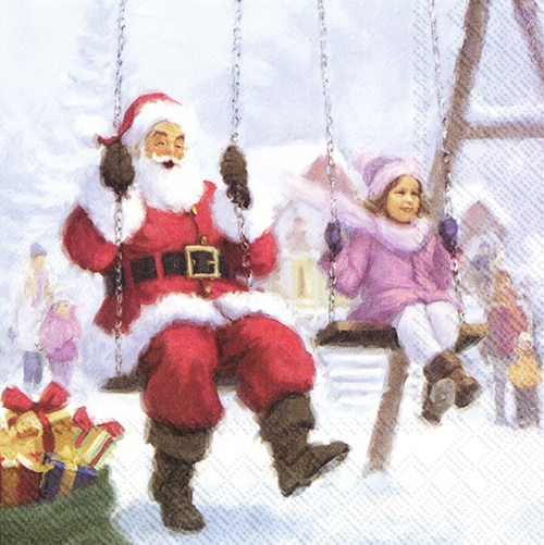 Santa on the Swing