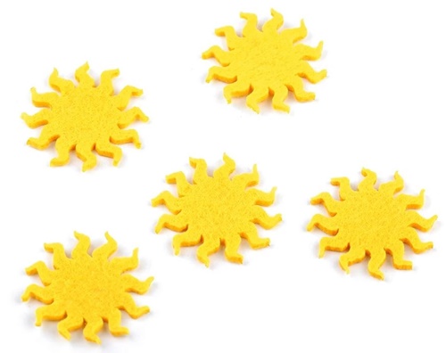 Set 5 figurine fetru - Soare
