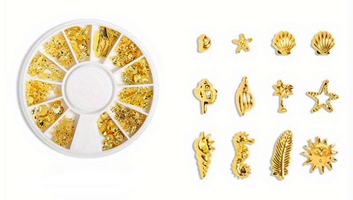 Set decoratiuni aurii - Tema Marina