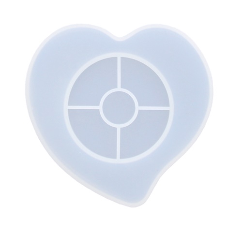 Matrita silicon transparent - Heart Coaster 11,8cm