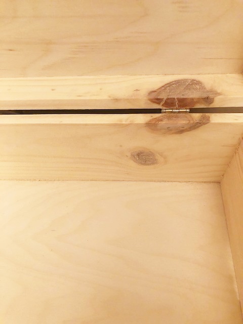 Ladita din lemn cu capac B.I. - H 13cm