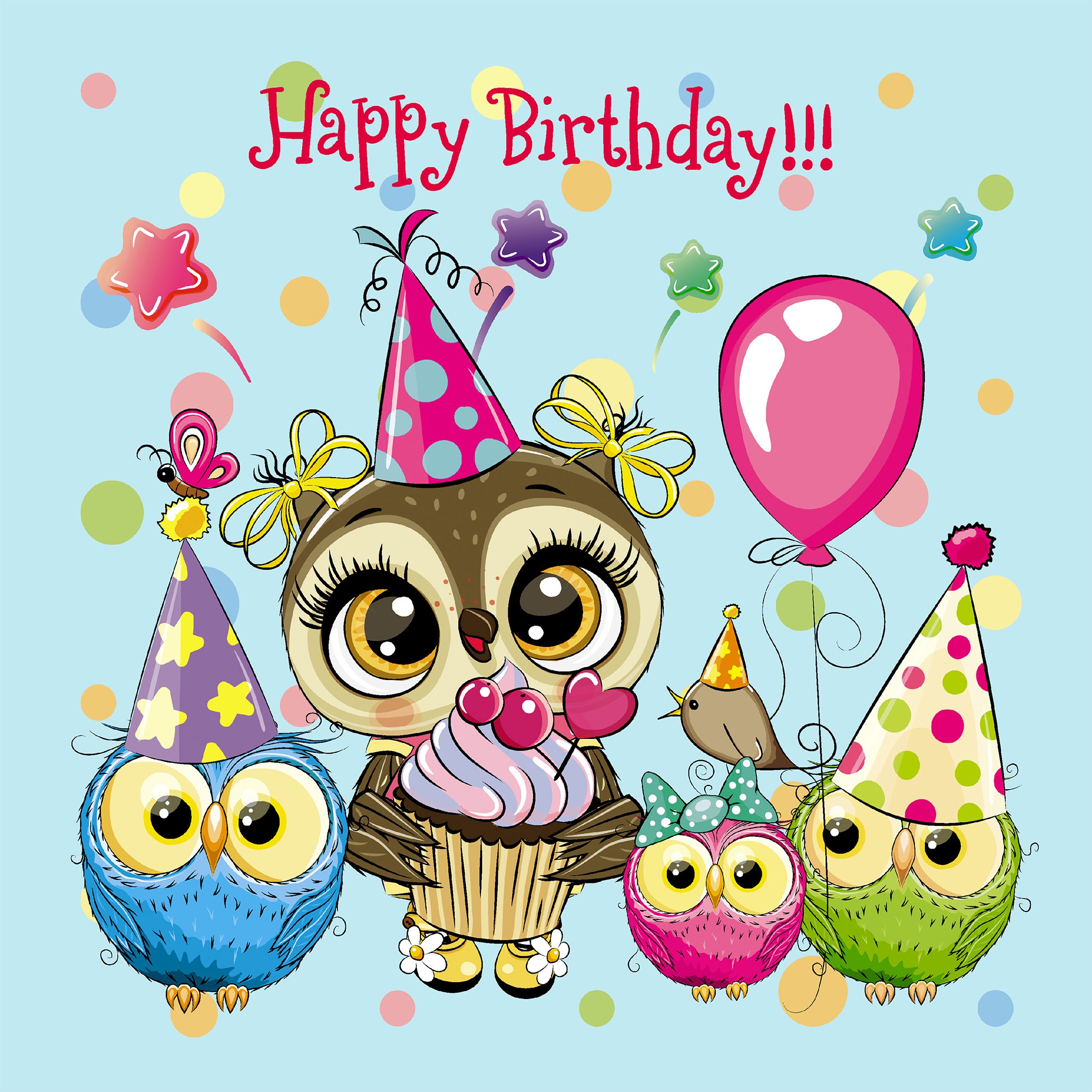 Happy Birthday Owls
