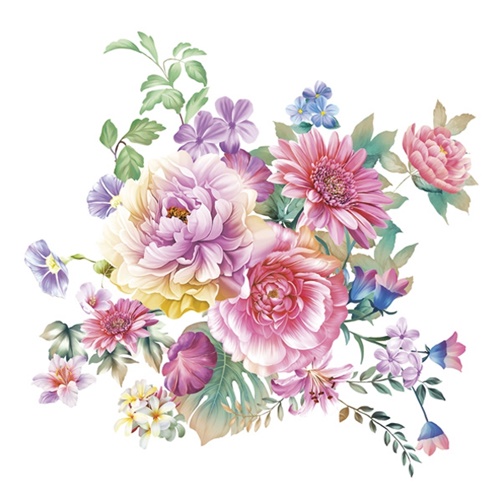 Watercolour Flowers Arrangement