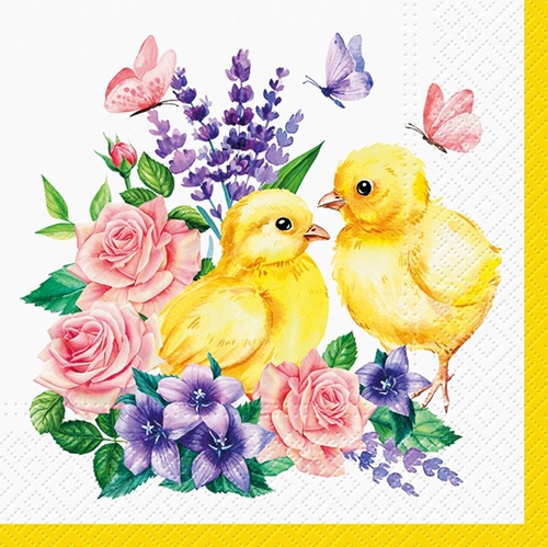 Chicks and Flowers