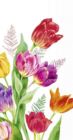 Bright Tulips - Buffet napkins