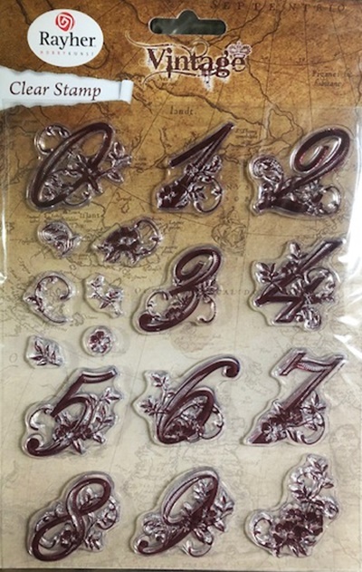 Set stampile decorative "Vintage Numbers"