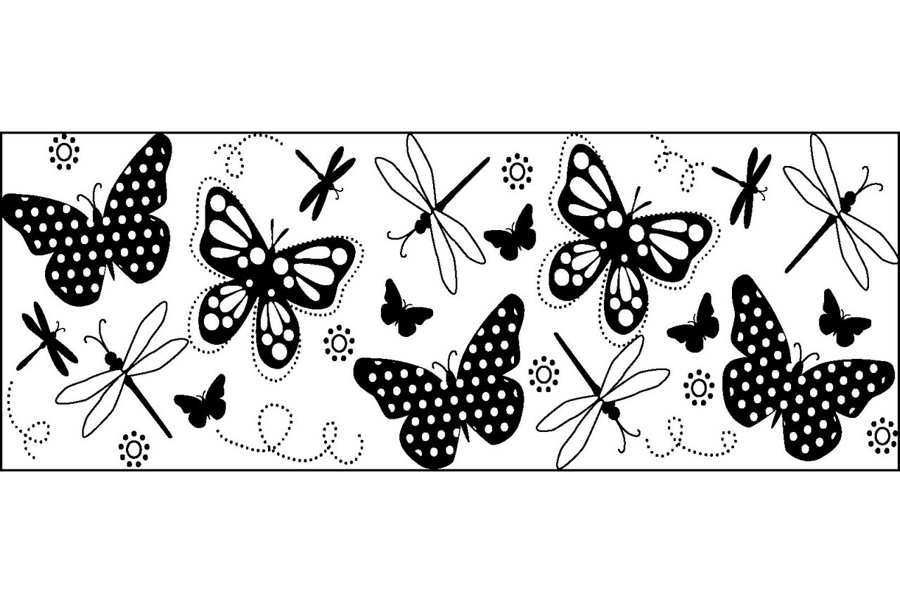 Stampila continua - Butterflies