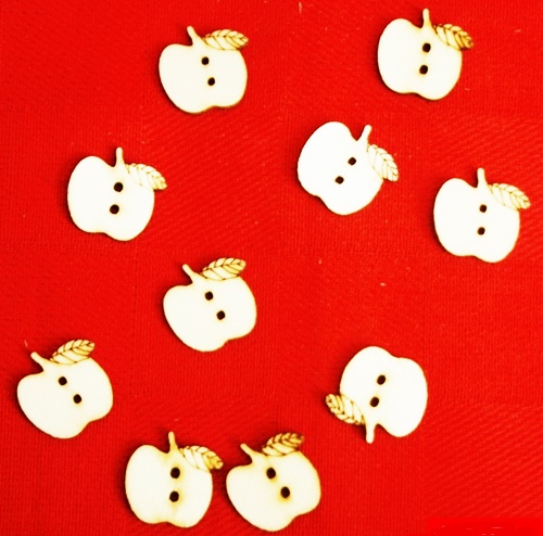 Nasturi din lemn - Set 10 mere