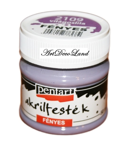 Culori acrilice lucioase Pentart - Violet deschis