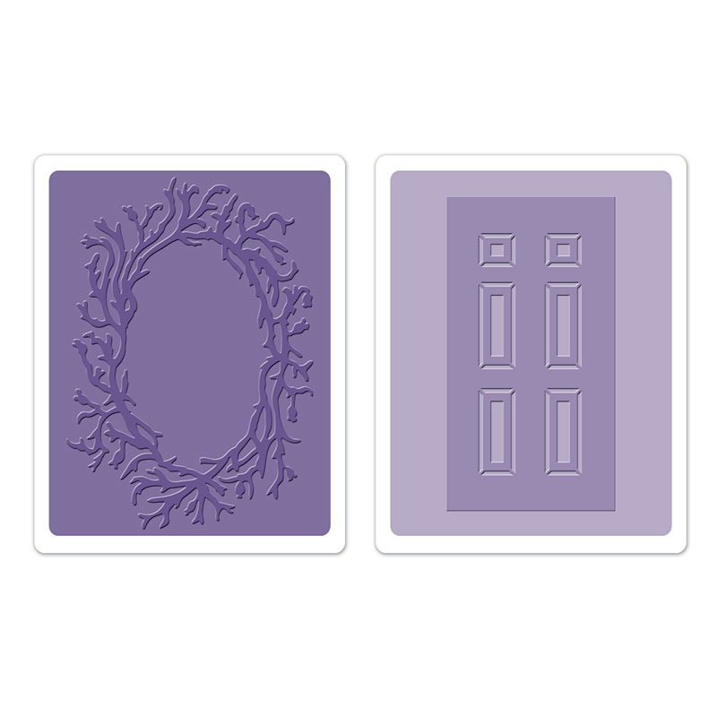 Set 2 placi embosare - Door & Wreath