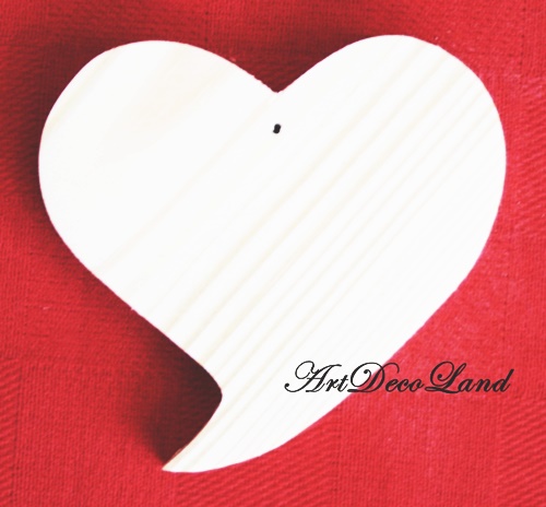 Figurina din lemn - inima 4