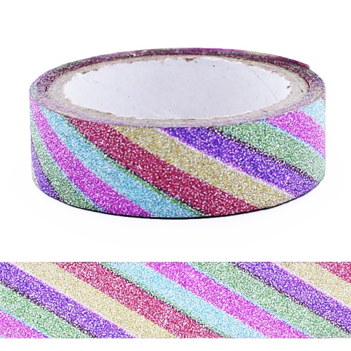 Washi Tape 4m - Glitter Multicolor