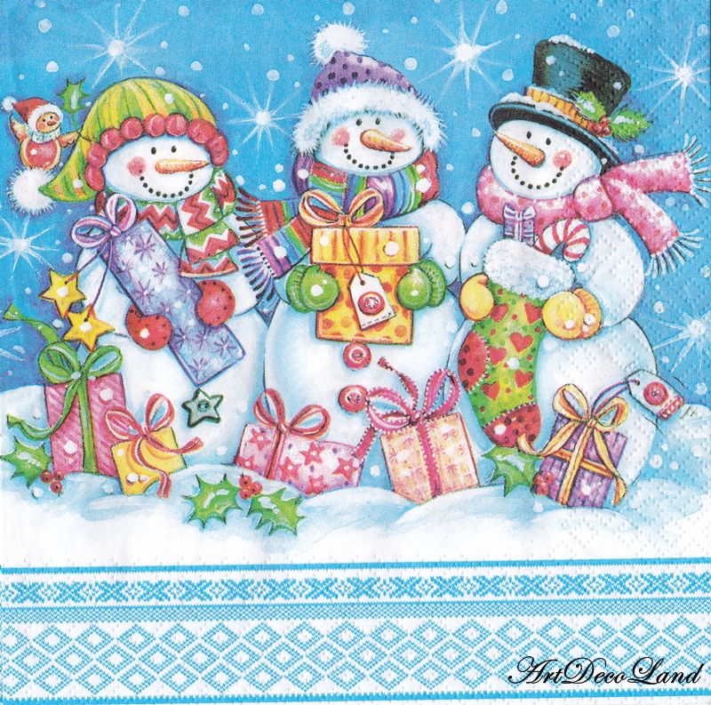 Snowmen with Presents