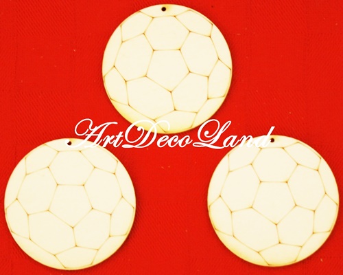 Set 3 figurine lemn - minge de fotbal