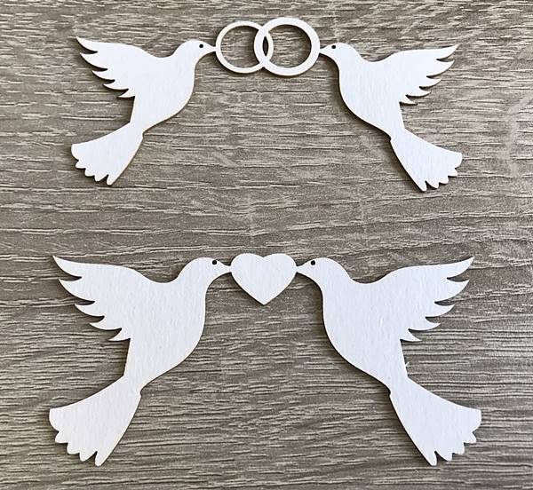 Ornament DR - Set 2 Porumbei