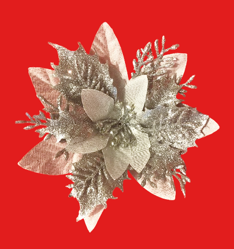 Floare decorativa - Argintie
