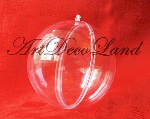 Glob din plastic Transparent cu separator- 10cm