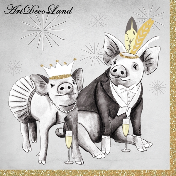 Party Pigs grey