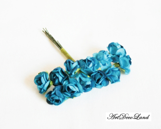 Set 12 trandafiri albastri