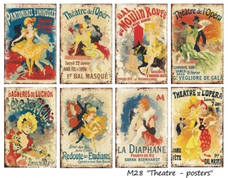 Set hartii scrapbooking Mini - Theater Posters